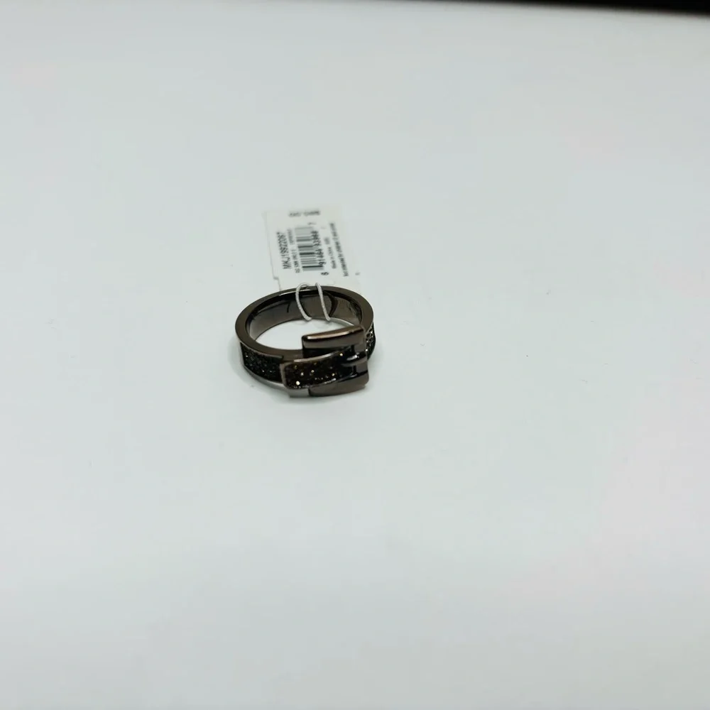 MICHAEL KORS Espresso Buckle Ring Size 7